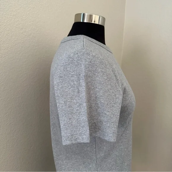 NWOT Boden Cotton Ribbed Grey Short sleeves Modern T-Shirt Size L - Picture 5 of 10